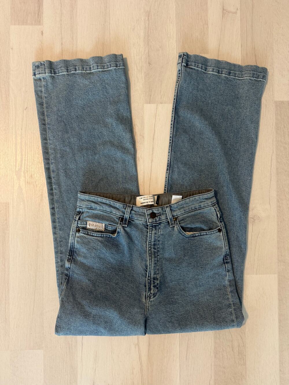 Smith & Rogue Women's No. 78 Wide Leg Light Denim Jeans Size 30x32 High Rise